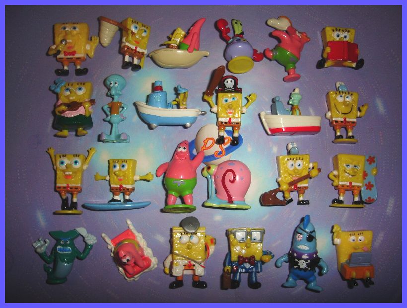 NO KINDER SURPRISE BIP SPONGEBOB SQUAREPANTS SET 1 3 on PopScreen