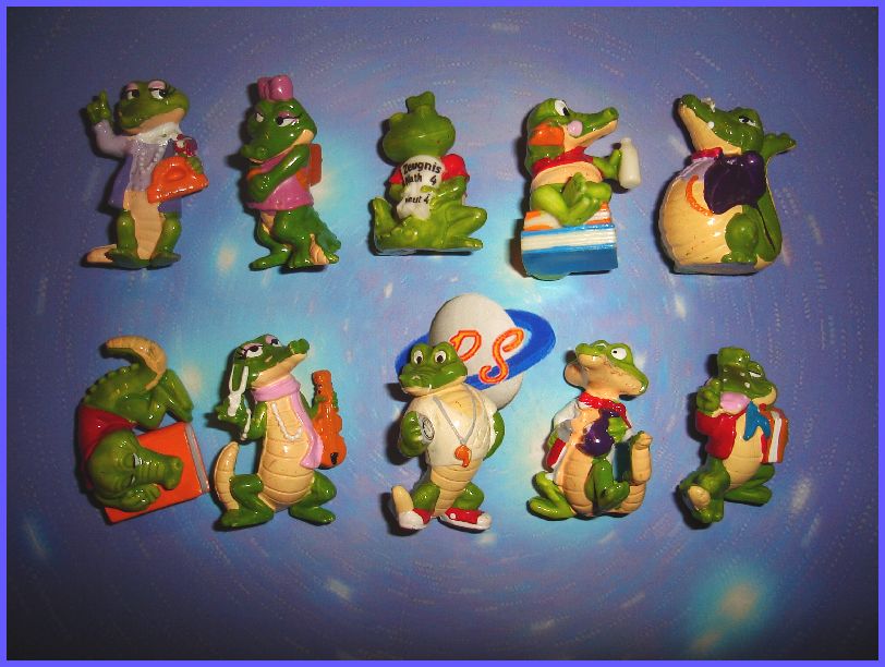 KINDER SURPRISE SET   CROCODILES CROCO SCHOOL   GERMANY 91 FIGURES