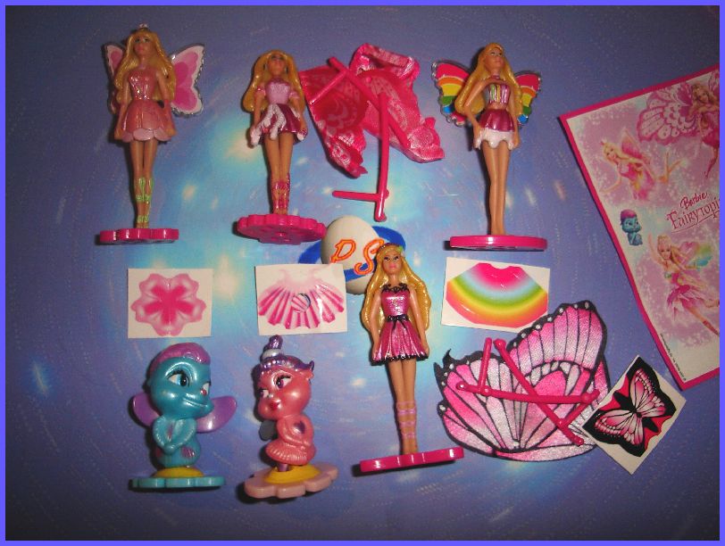 KINDER SURPRISE SET   BARBIE FAIRYTOPIA   ITALY  