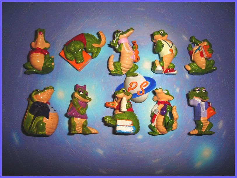 Kinder Surprise Set Cocodritti Crocodiles School Variants Italy