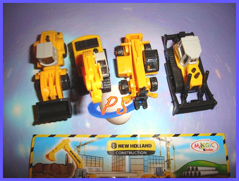 KINDER SURPRISE SET   NEW HOLLAND CONSTRUCTION VEHICLES  