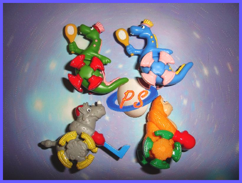 KINDER SURPRISE SET   ROLLING SPORTS ANIMALS TOYS 2001  