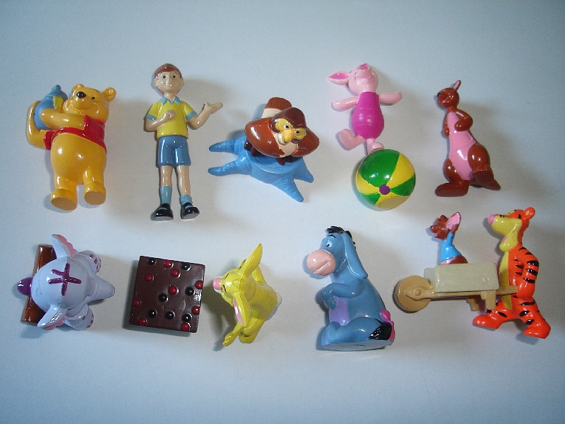 Complete Collectible Figures Set WINNIE THE POOH Toppers Rubezahl Koch