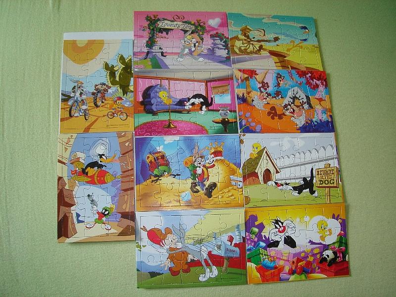 LOONEY TUNES MINI JIGSAW PUZZLES SET 150 PIECES WARNER BROS ...