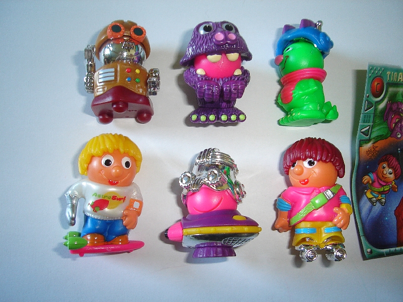 FIGURES TOYS COLLECTIBLES KINDER SURPRISE SET SQUEAKY HEADS ANIMALS /& ROBOTS